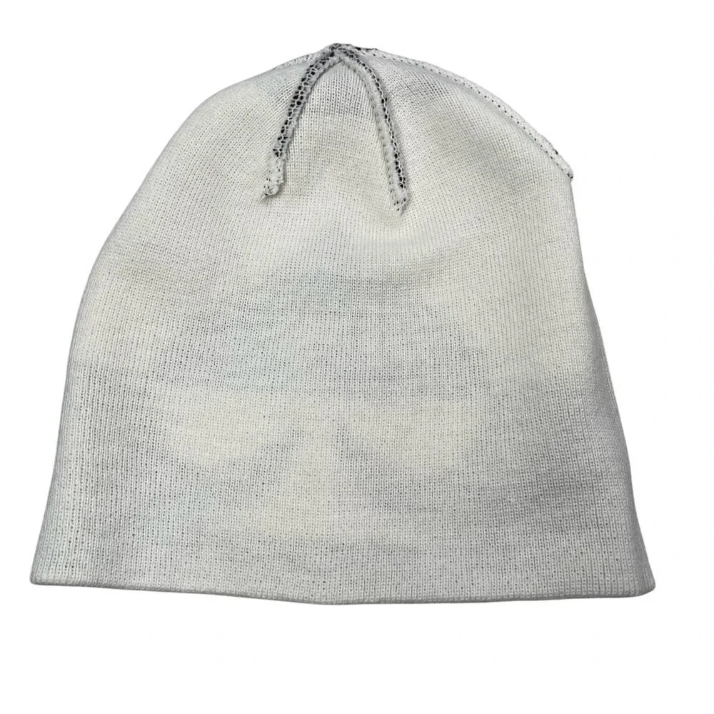 Kate Spade New York Beanie Hat +‎ Gloves Black White Oversized Spade Wool Blend